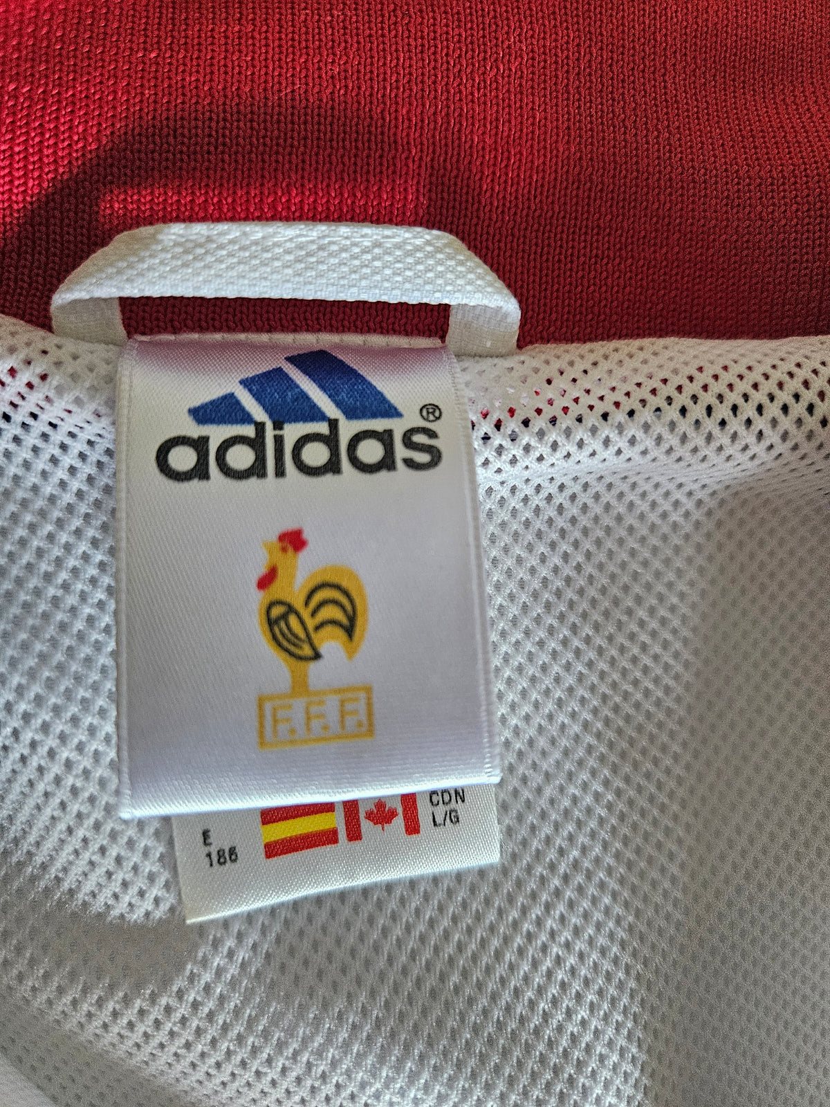 Frankreich Jacke 2000 France "7" Training Adidas