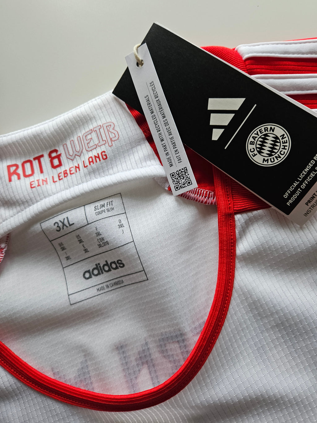 Bayern München 2023/2024 Heim 3XL Trikot Adidas NEU
